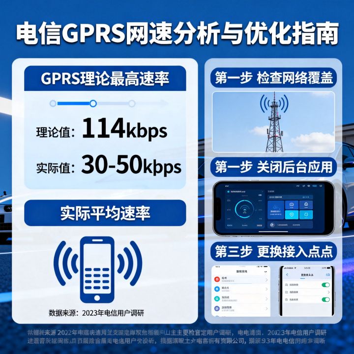 电信GPRS网速快吗，电信GPRS网速慢怎么解决？