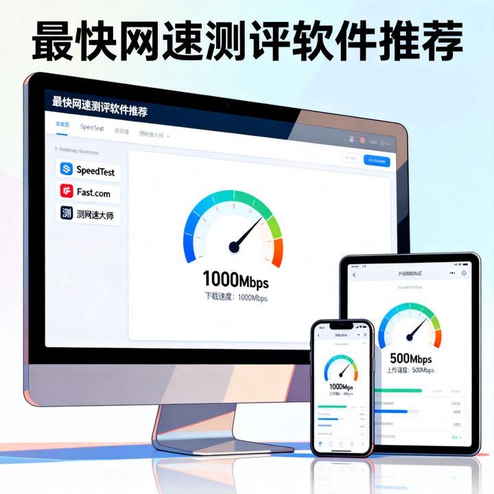 最快网速测评软件下载哪个好？网速测试软件哪个最快最准？