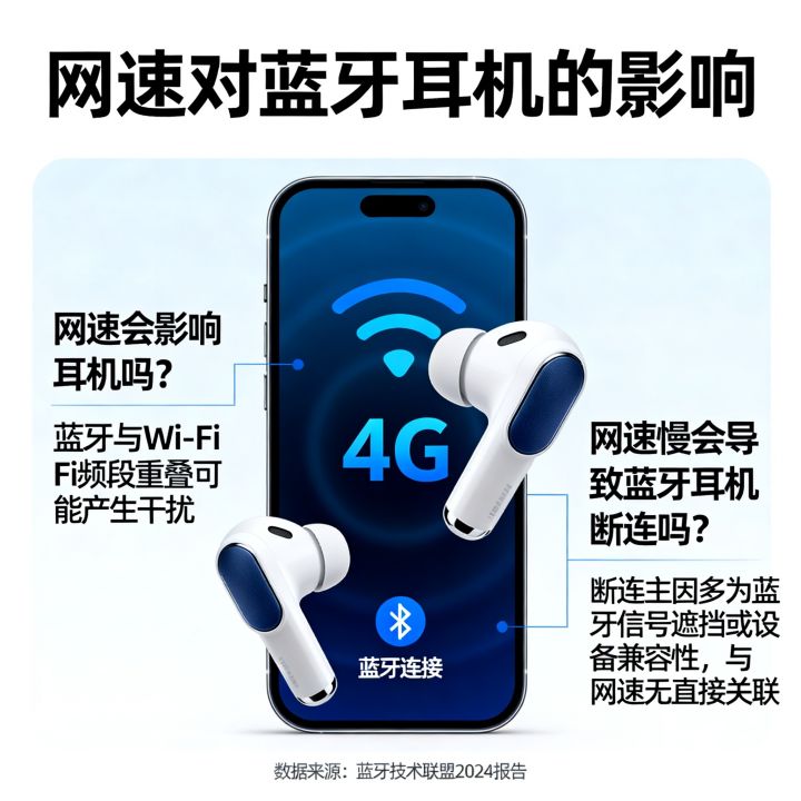 网速会影响耳机吗，网速慢会导致蓝牙耳机断连吗