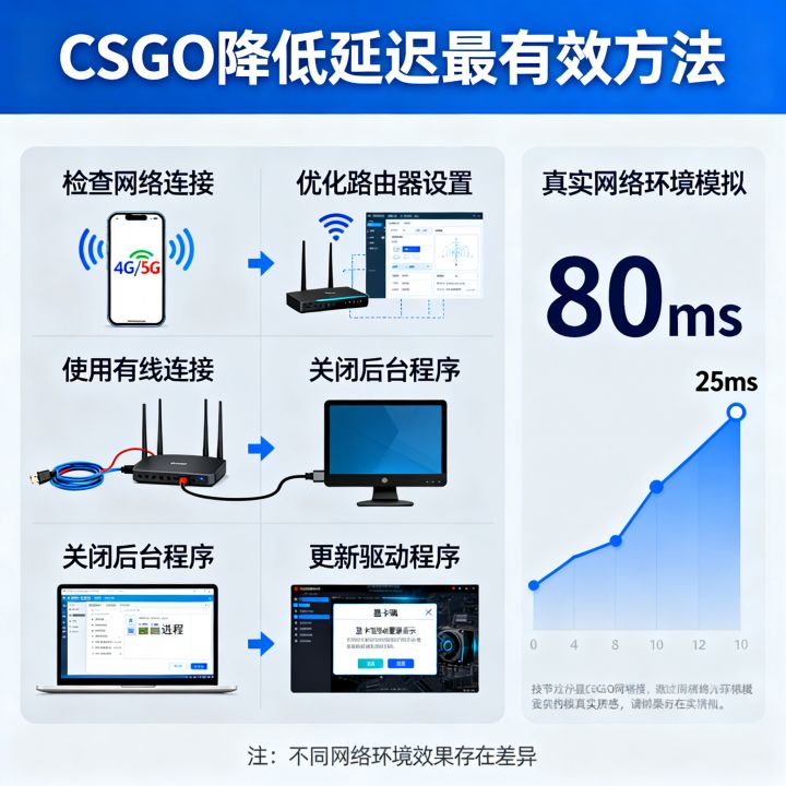 csgo怎么不卡网速？，csgo降低延迟最有效方法