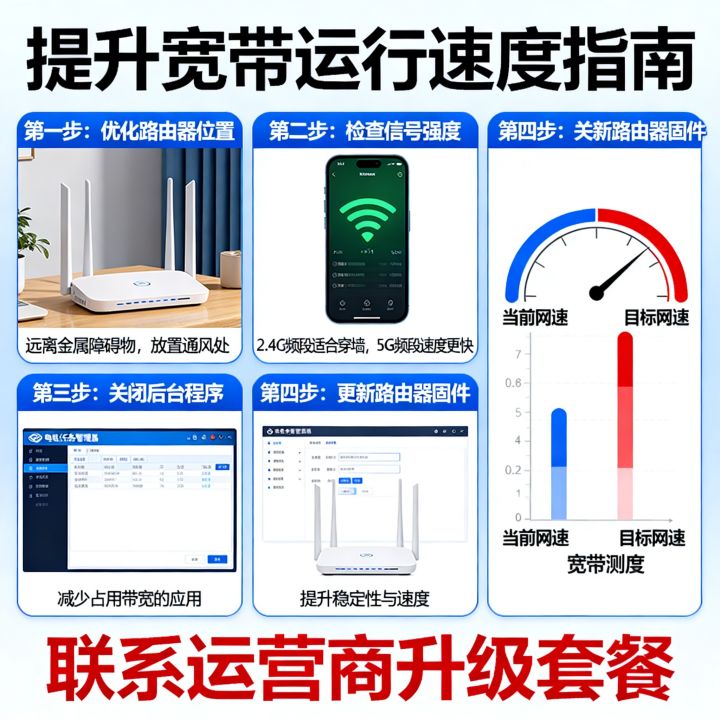 怎么让网速立马变快，如何提升宽带运行速度？