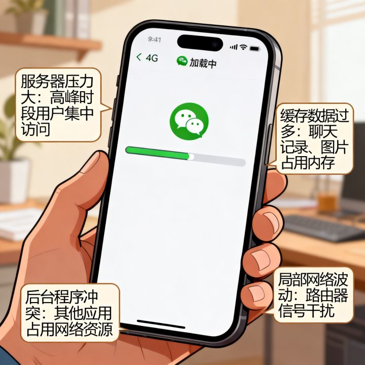 网速好为什么微信慢？微信加载慢怎么回事