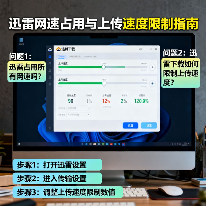 迅雷占用所有网速吗，迅雷下载如何限制上传速度