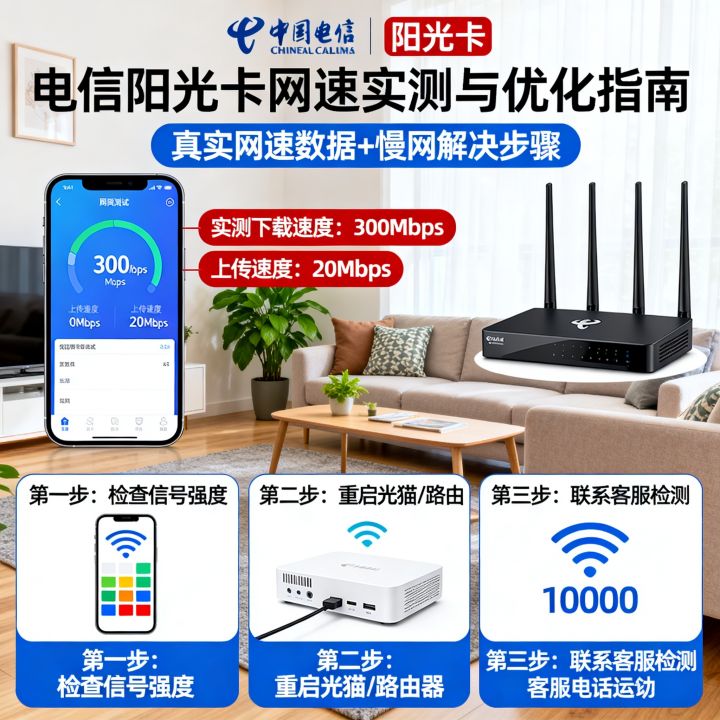 电信阳光卡网速究竟快不快，网速慢怎么解决？