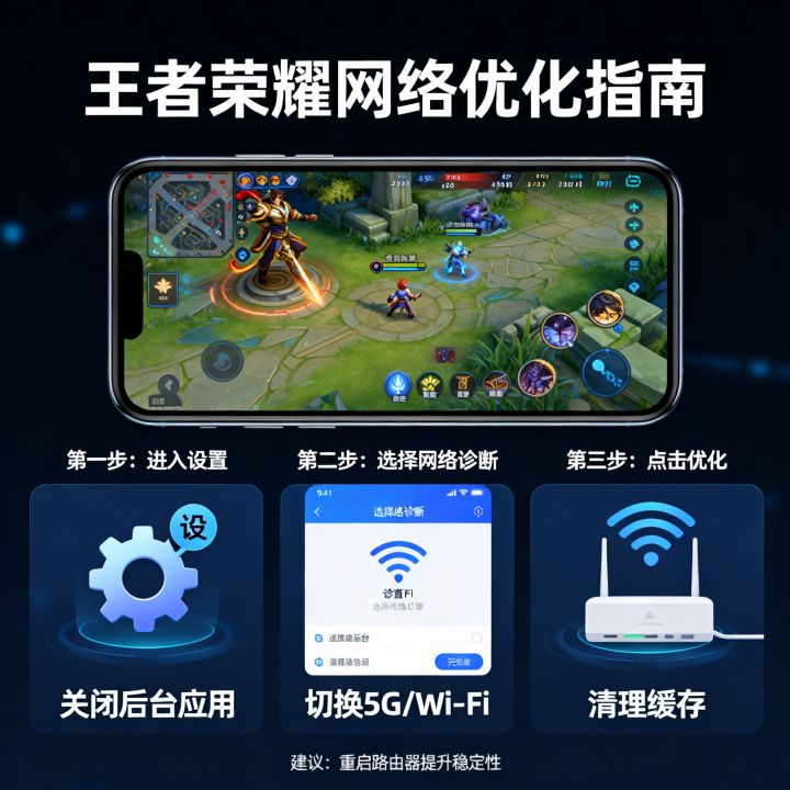 王者怎么设置网速最快，如何优化网络延迟？