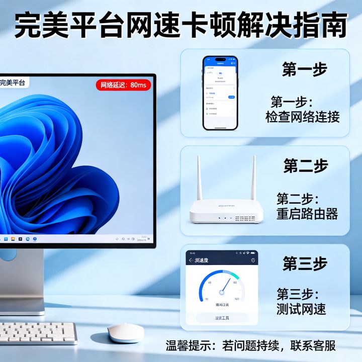 完美平台网速很卡怎么办，完美平台网速卡顿怎么解决