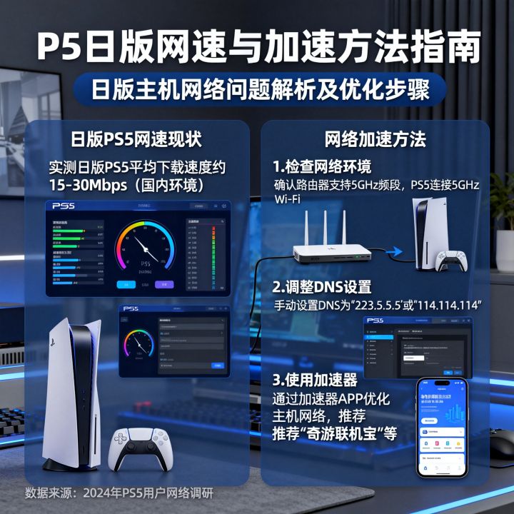PS5日版网速真的很慢吗？日版主机网络加速方法