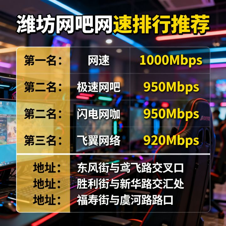 潍坊哪家网吧网速最好？潍坊网吧网速排行推荐