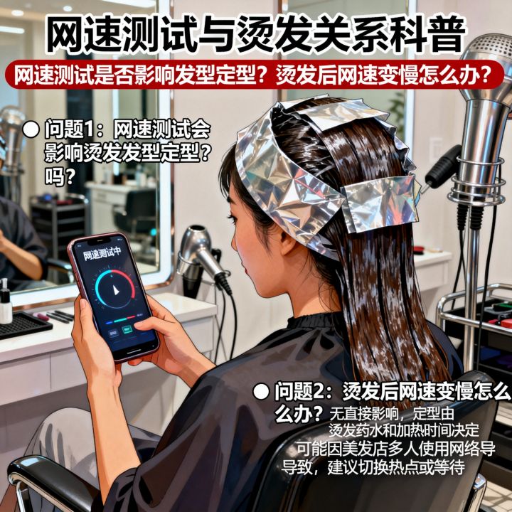 网速测试会影响烫发发型定型吗，烫发后网速变慢怎么办？