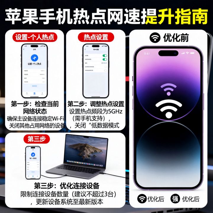 怎么提苹果热点网速，苹果手机热点网速慢怎么提升快