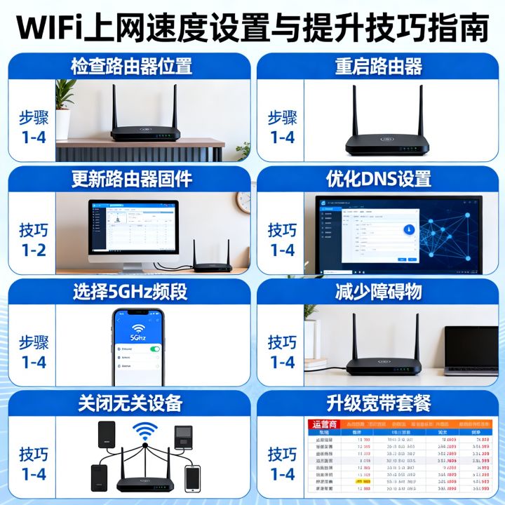 wifi上网速度怎么设置最快，wifi网速慢怎么办提升技巧